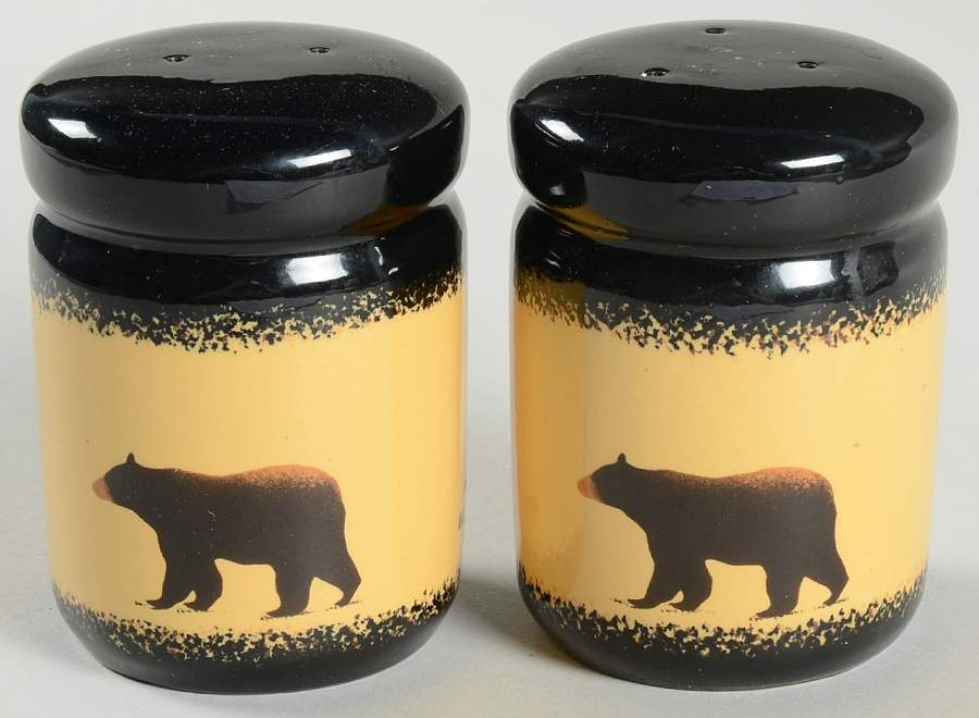 Brushwerks Bear Salt & Pepper Set by Big Sky Carvers-1