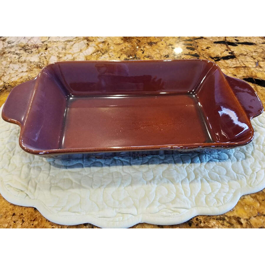 Fusion Pinecone 9" Square Baker by Big Sky Carvers-1