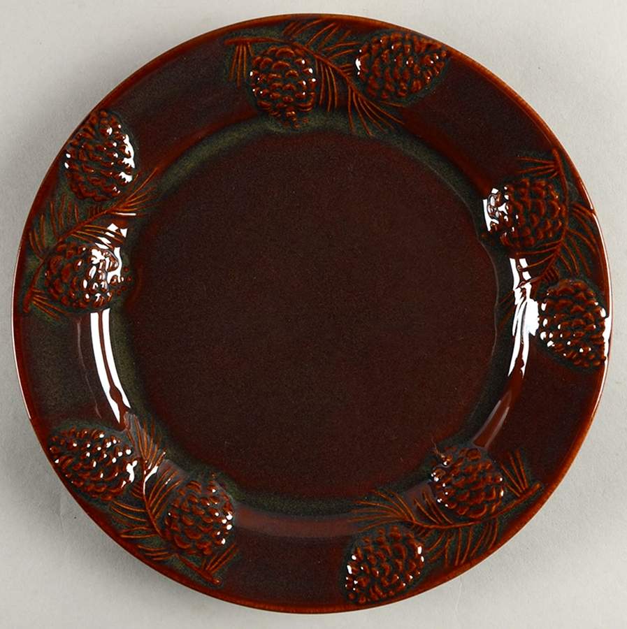 Fusion Pinecone Salad Plate by Big Sky Carvers-1