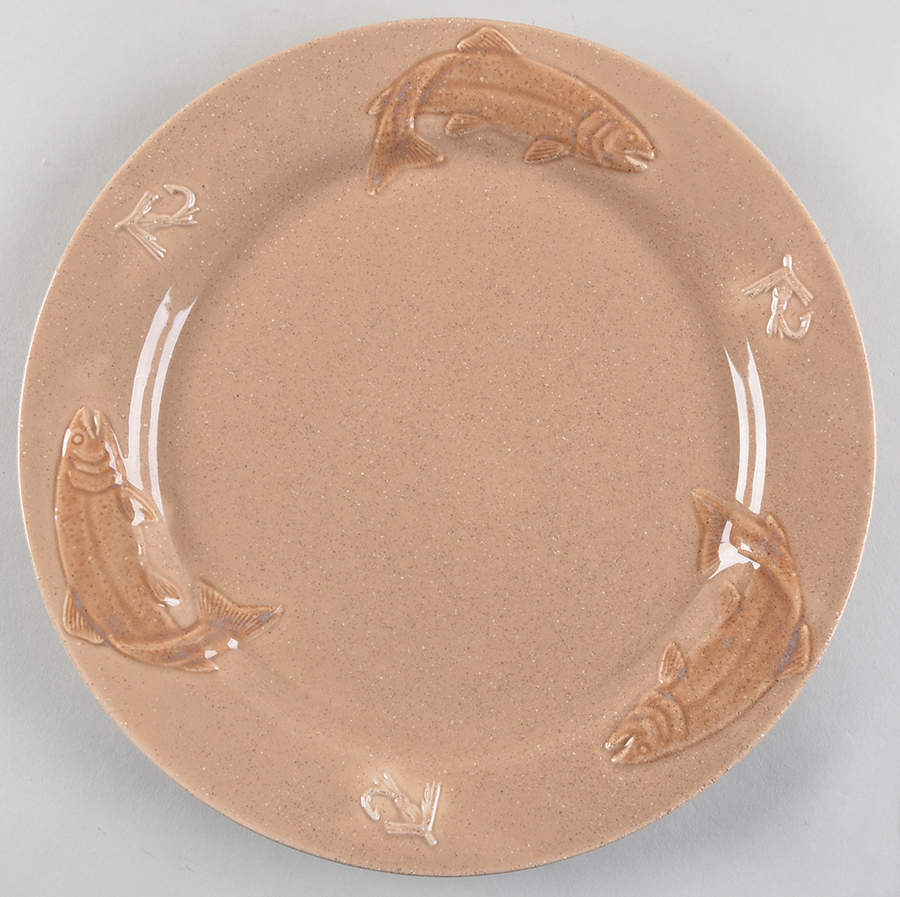 Fusion Trout Dinner Plate by Big Sky Carvers-1