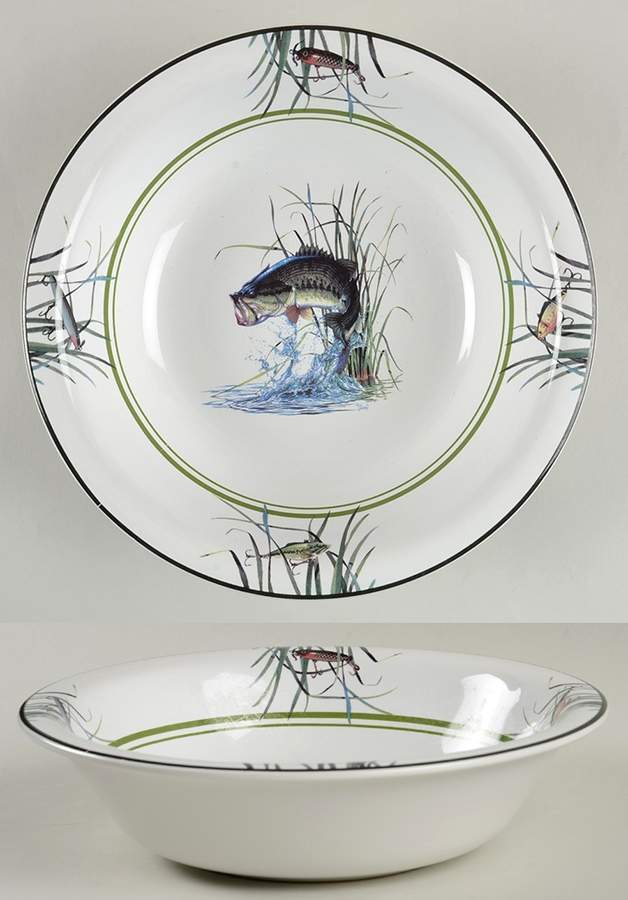Largemouth Bass Soup/Cereal Bowl by Bass Pro Shops-1
