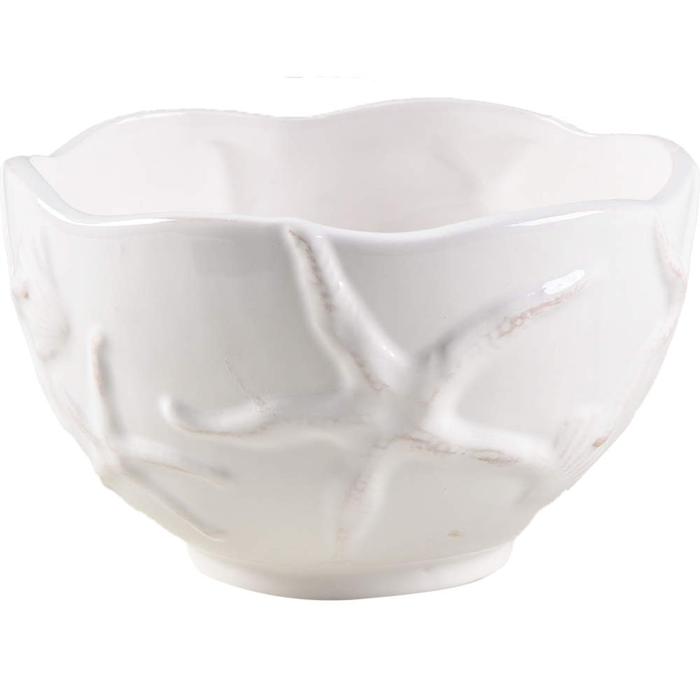 Seahorse and Seashell Menagerie White Soup/Cereal Bowl by Blue Sky-1