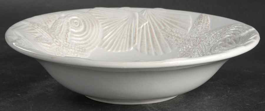 Seahorse and Seashell Menagerie White Soup/Cereal Bowl by Blue Sky-1