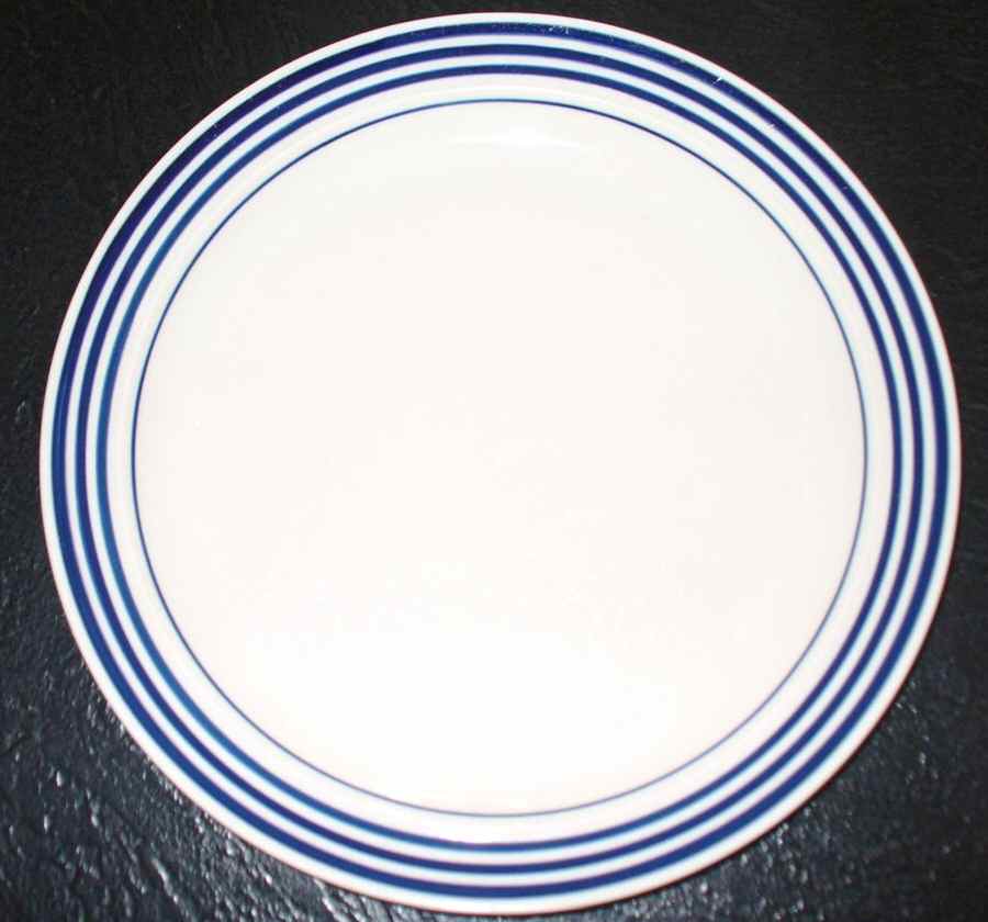 Concentric Blue Dinner Plate by Brick Oven-1
