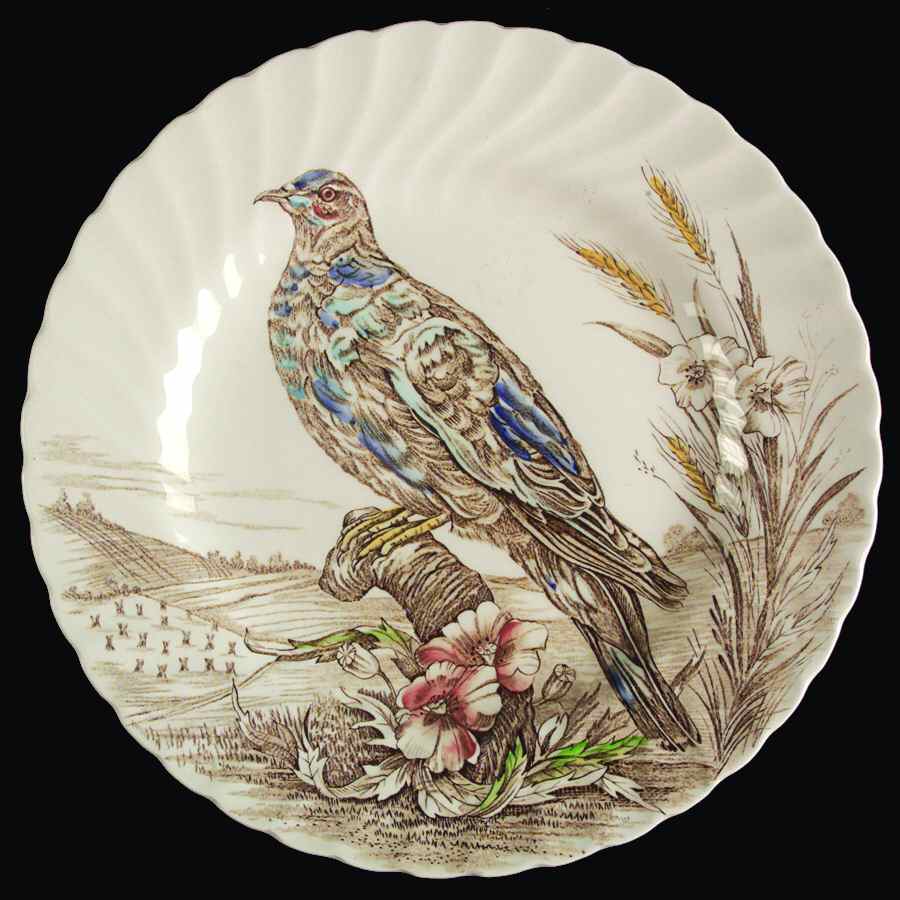 Wild Birds of Heath & Moorland Dinner Plate by British Anchor-1