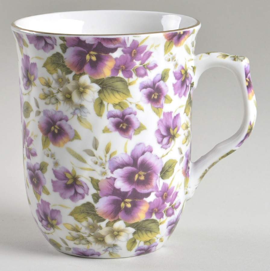 Pansy Chintz Mug by Baum Brothers-1