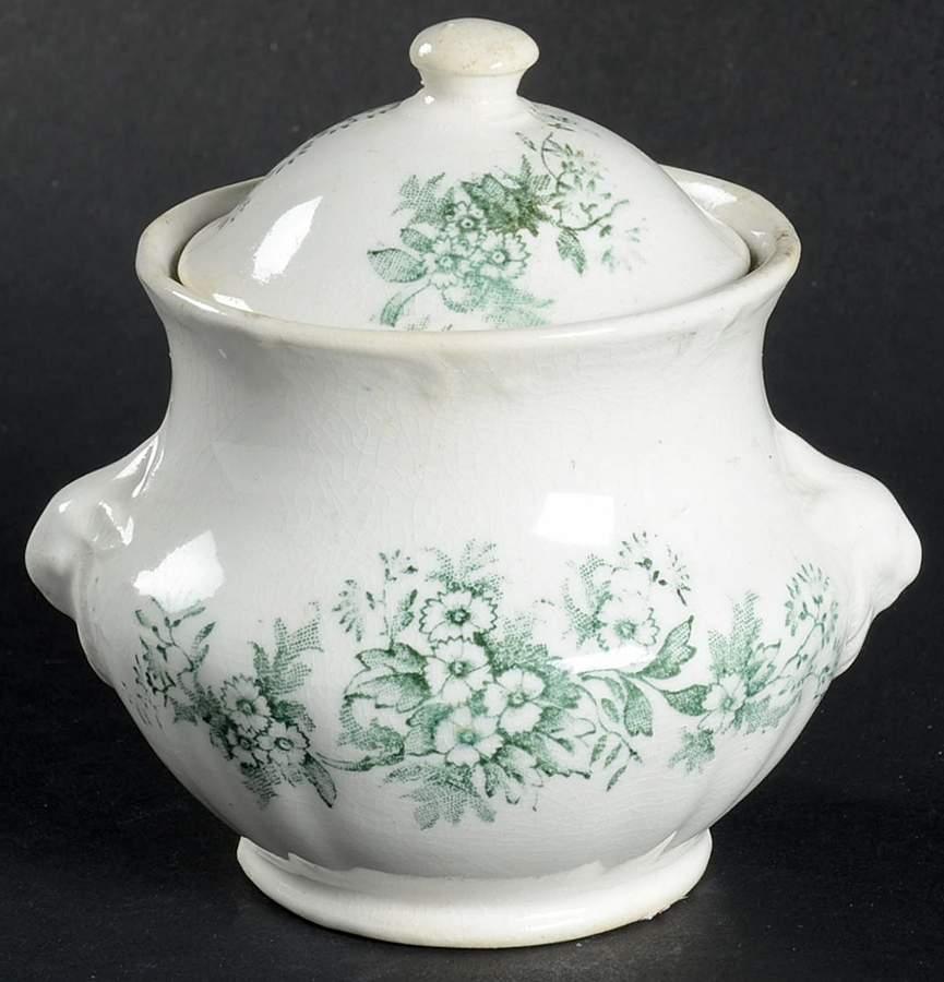 Lamare (No Trim) Child's Sugar Bowl & Lid by Buffalo Pottery-1