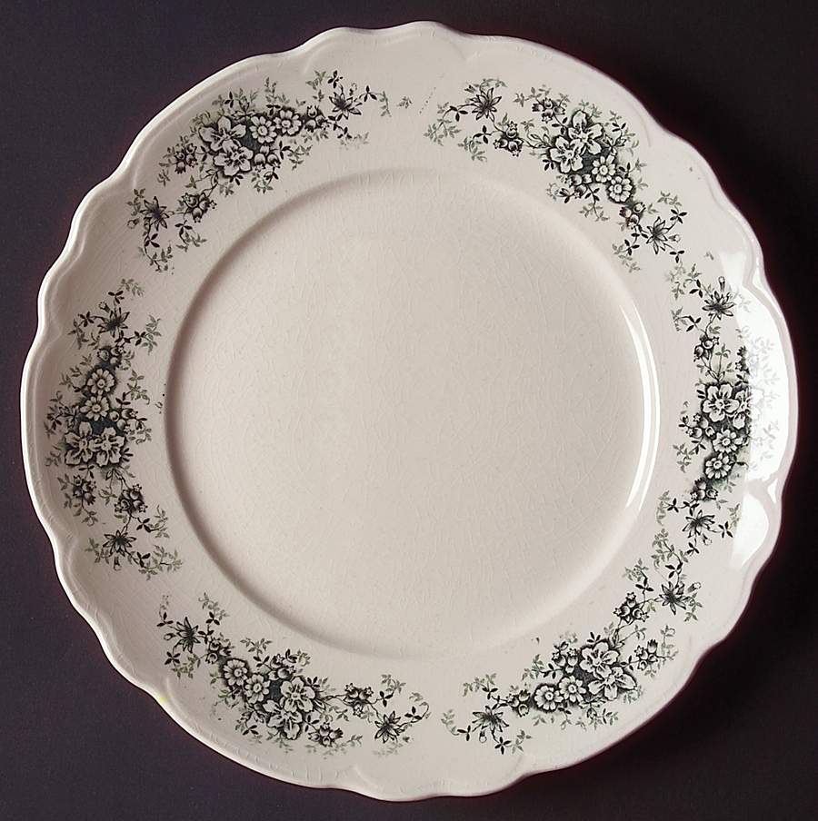 Lamare (No Trim) Luncheon Plate by Buffalo Pottery-1