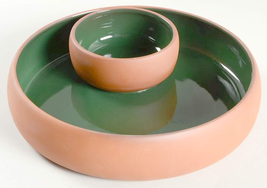 Terra Cotta 1 Piece Chip & Dip by Bret Bortner Design-1