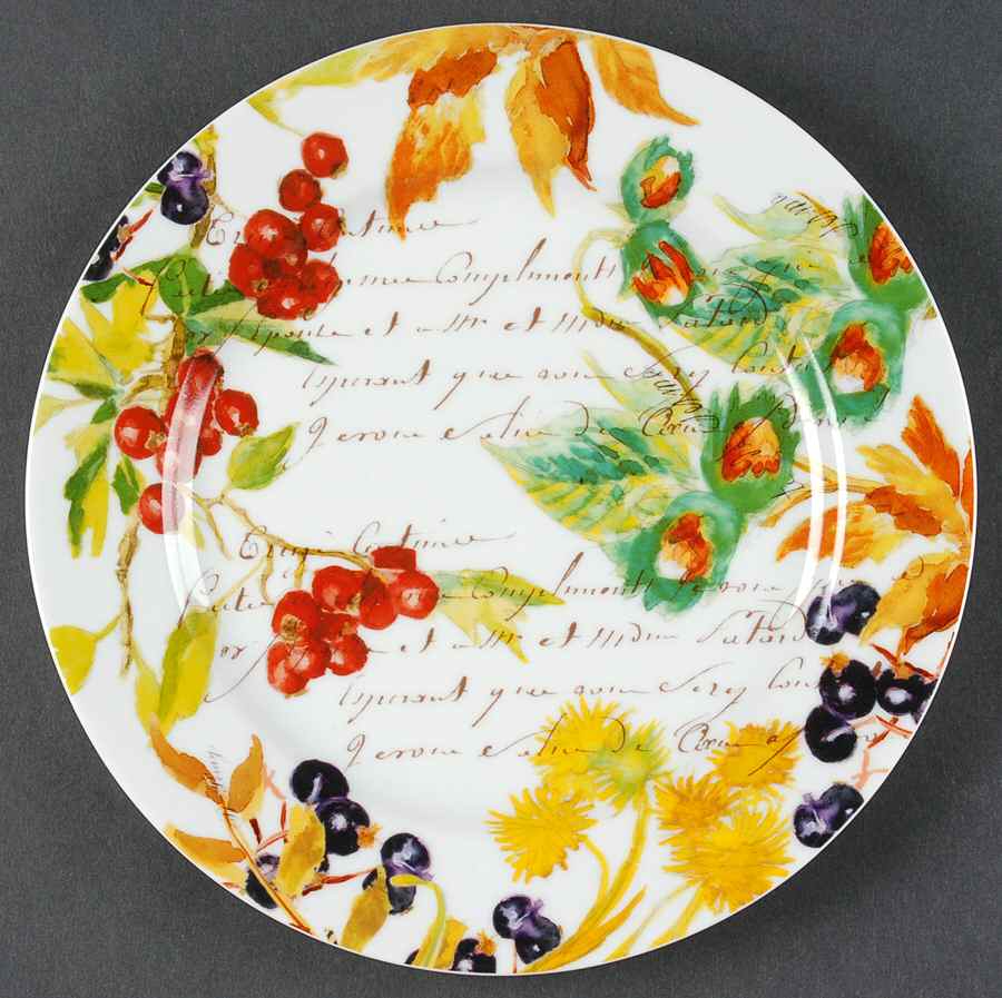 Harvest Berry Salad/Dessert Plate by Bernardaud-1