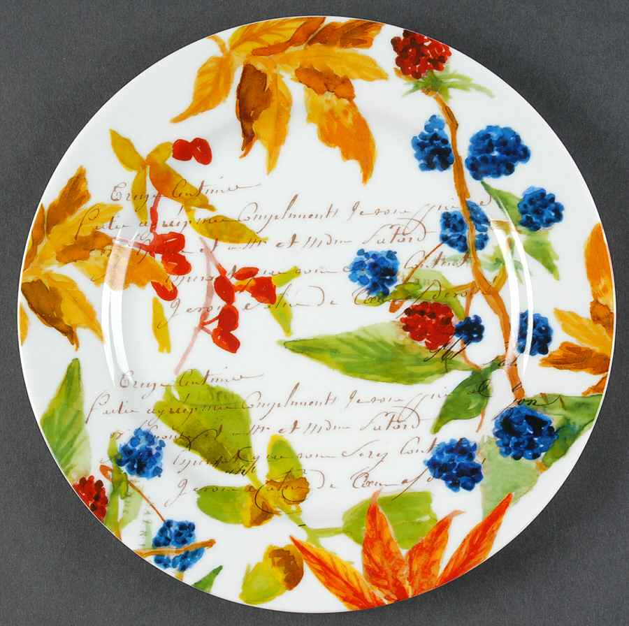 Harvest Berry Salad/Dessert Plate by Bernardaud-1