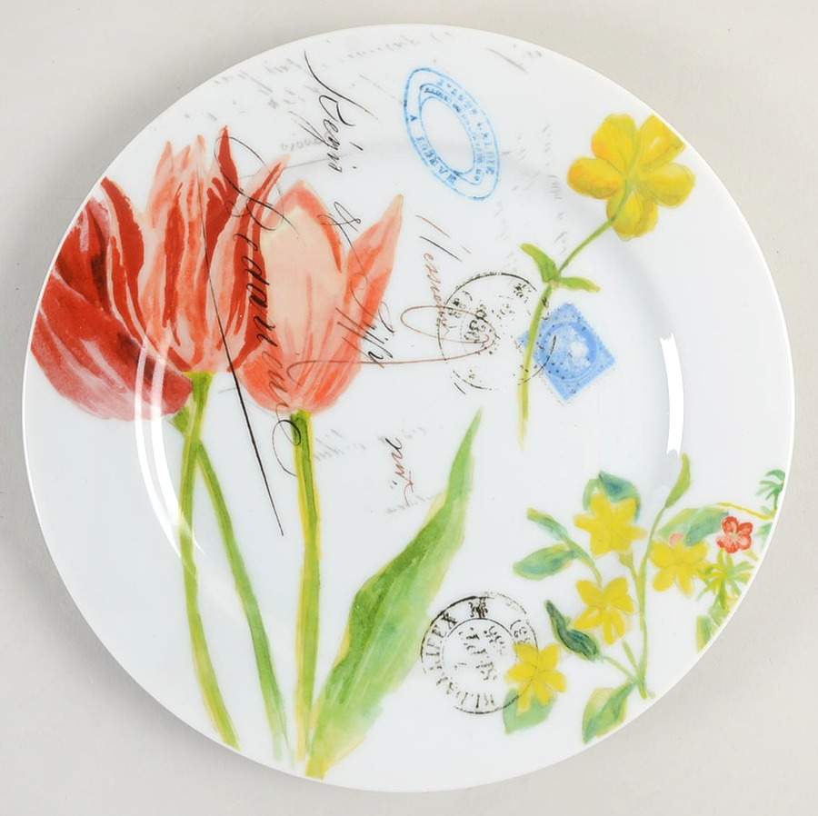 Jardin des Fleurs Salad/Dessert Plate by Bernardaud-1