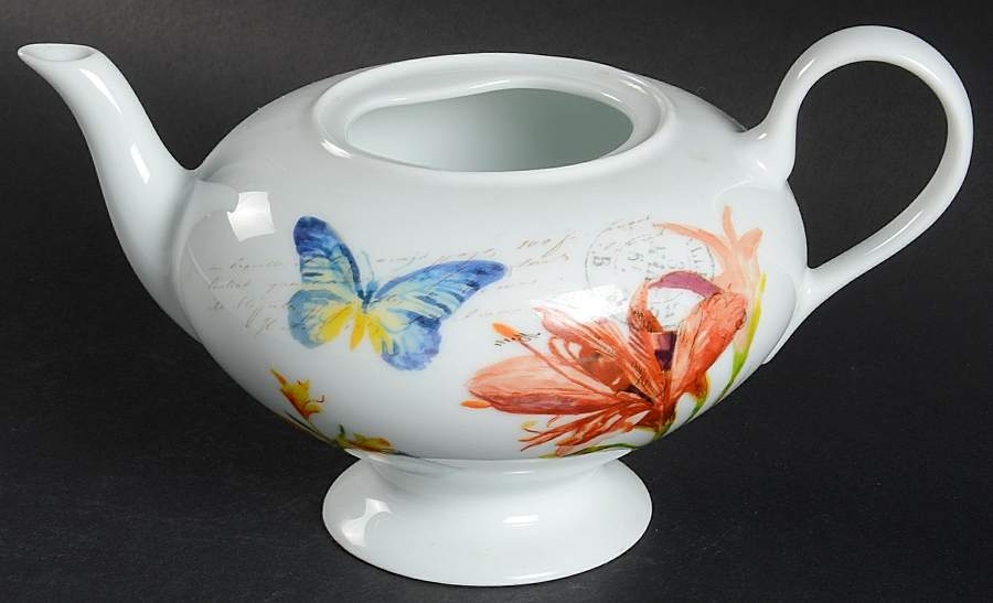 Jardin des Fleurs Teapot No Lid by Bernardaud-1