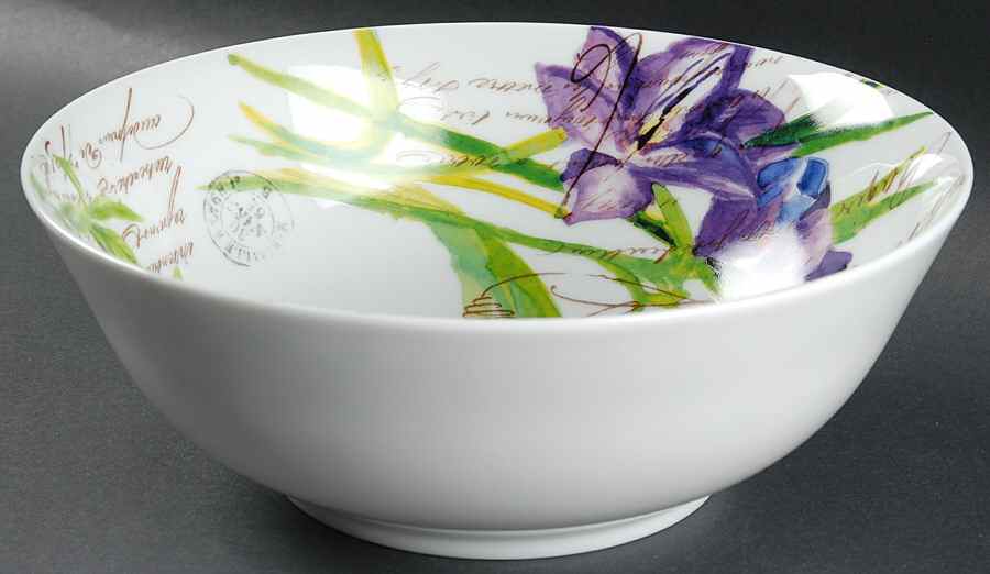 Jardin des Fleurs 10" Round Serving Bowl by Bernardaud-1