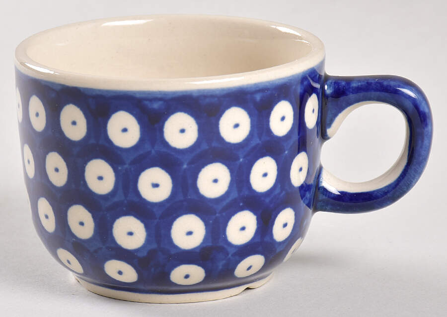 True Blue Flat Cup by BOLESLAWIEC-1