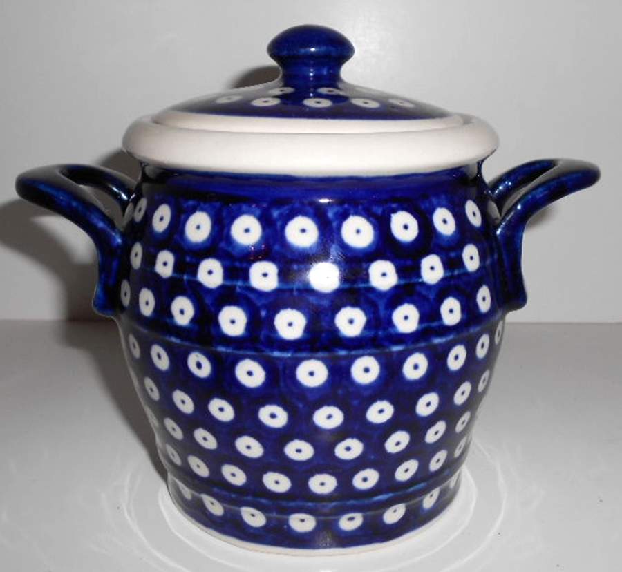 True Blue 6" Storage Jar & Lid by BOLESLAWIEC-1