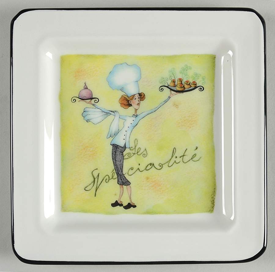 Female Chefs Salad Plate by Brunelli-1