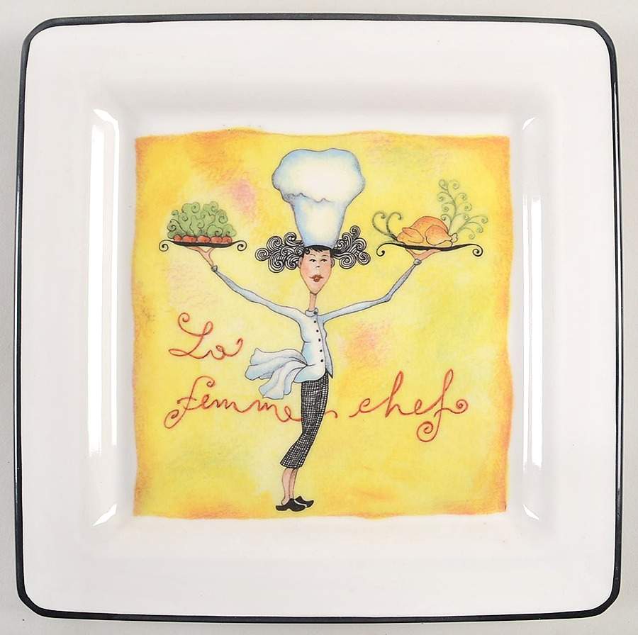 Female Chefs Dinner Plate by Brunelli-1