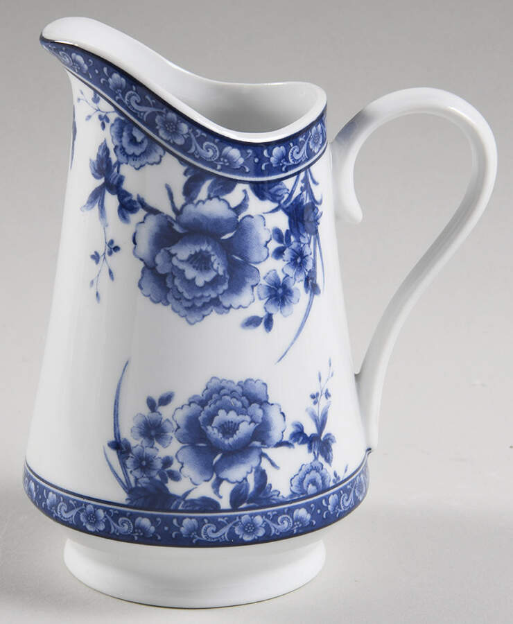 Blue Rose Creamer by Baum Brothers-1