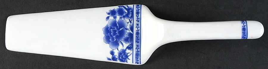Blue Rose Solid Ceramic Pie/Cake Server by Baum Brothers-1