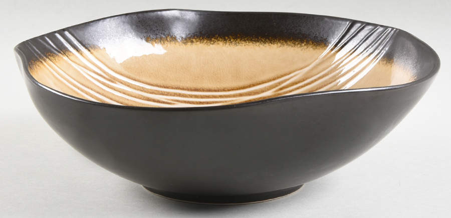 Galaxy Amber 9" Round Vegetable Bowl by Baum Brothers-1