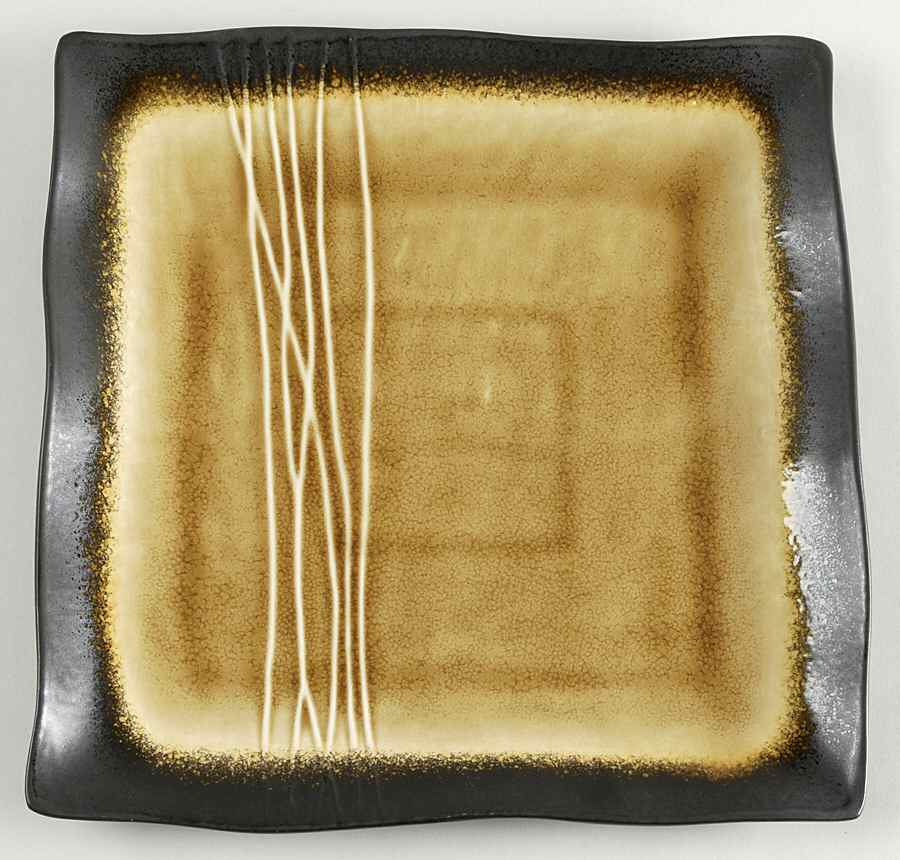 Galaxy Amber Dinner Plate by Baum Brothers-1