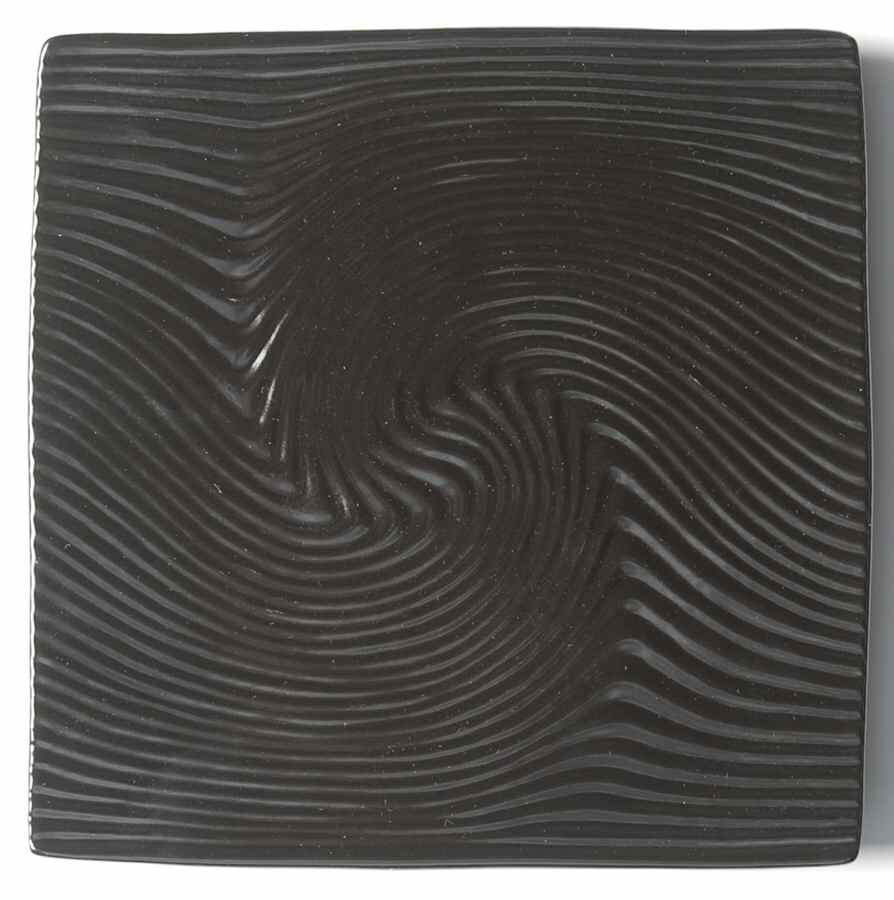 Sand Dune Collection Black Salad Plate by Baum Brothers-1