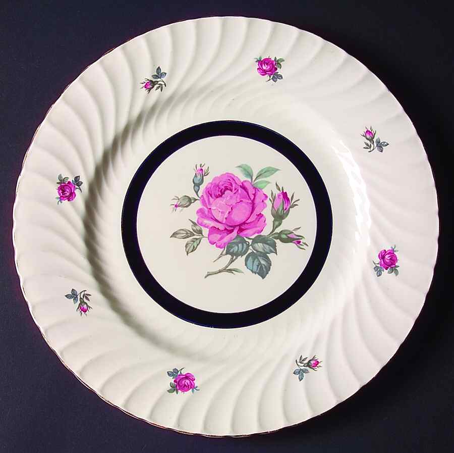 Morning Rose Dinner Plate by Burgess & Leigh-1