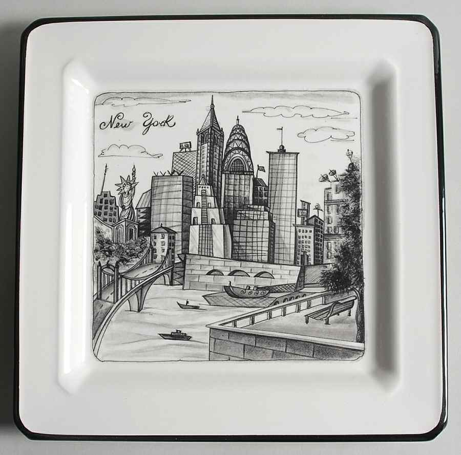 Cities Dinner Plate by Brunelli-1