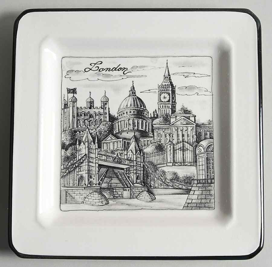 Cities Salad Plate by Brunelli-1