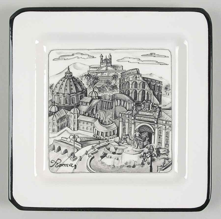 Cities Salad Plate by Brunelli-1