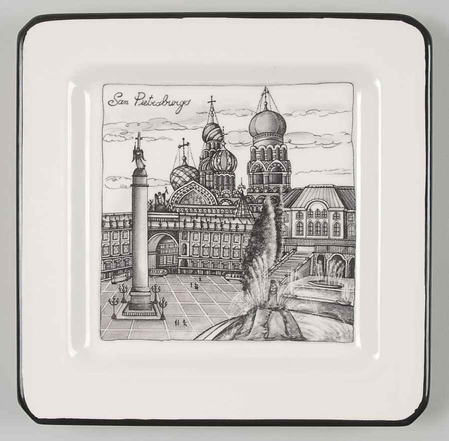 Cities Salad Plate by Brunelli-1