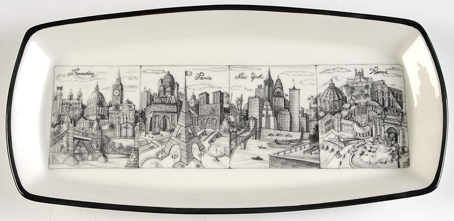 Cities Bread Tray by Brunelli-1