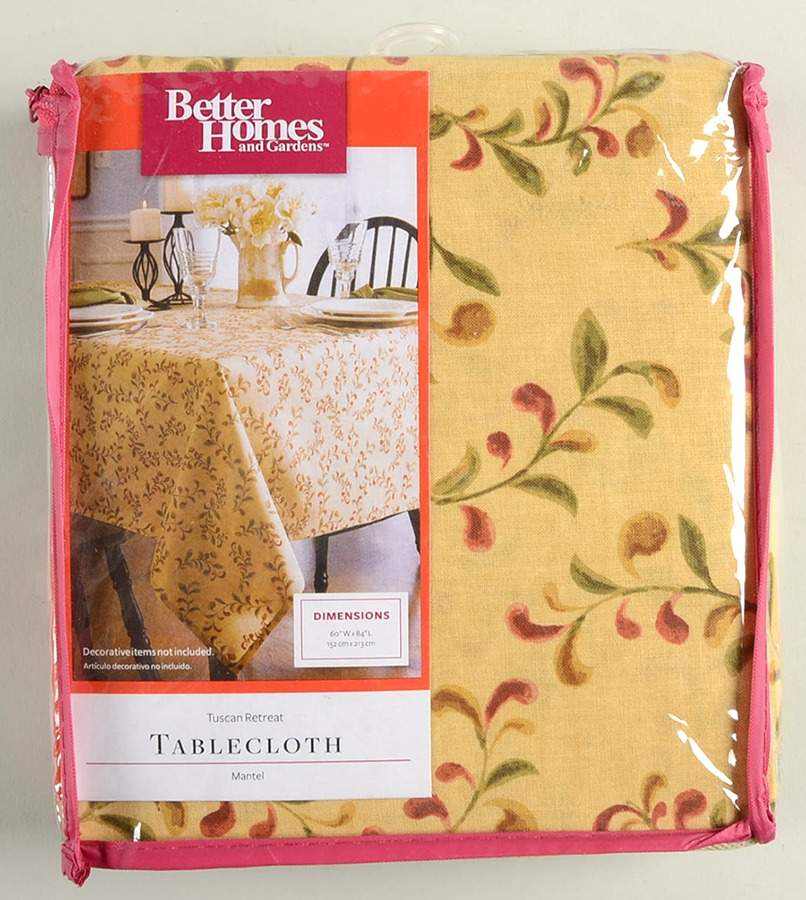 Tuscan Retreat 60" x 84" Rectangular Tablecloth by Better Homes and Gardens-1
