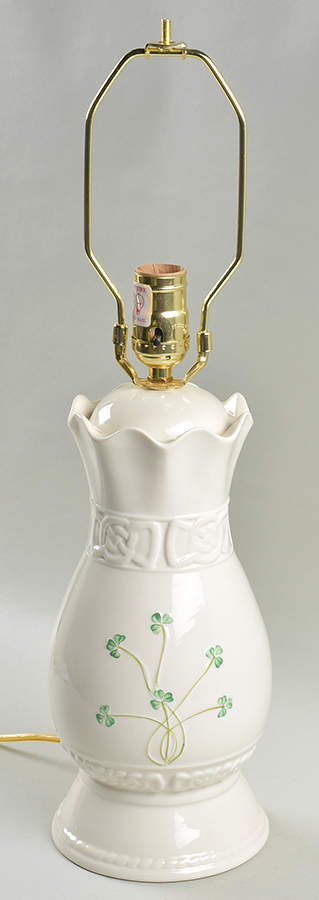 Tara Collection Electric Lamp No Shade by Belleek Pottery (Ireland)-1