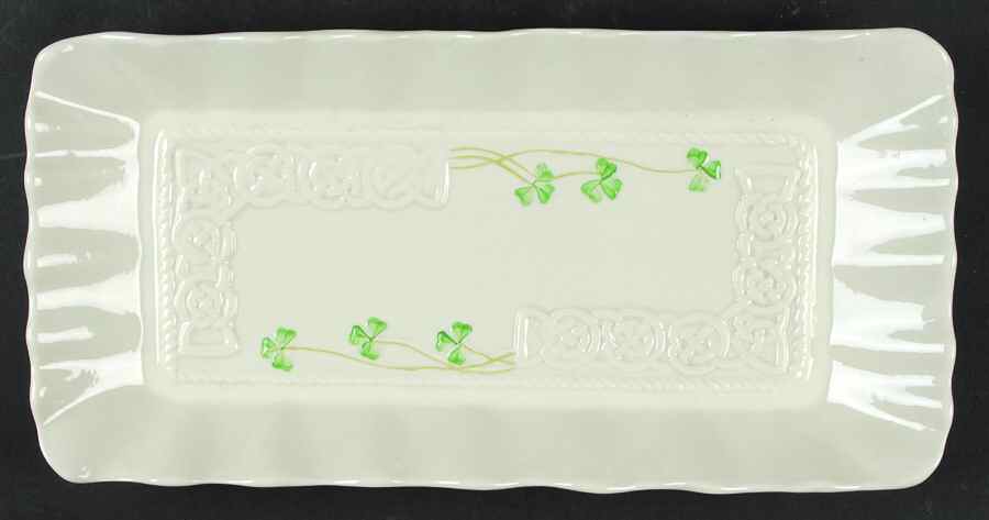 Tara Collection 12" Rectangular Tray by Belleek Pottery (Ireland)-1