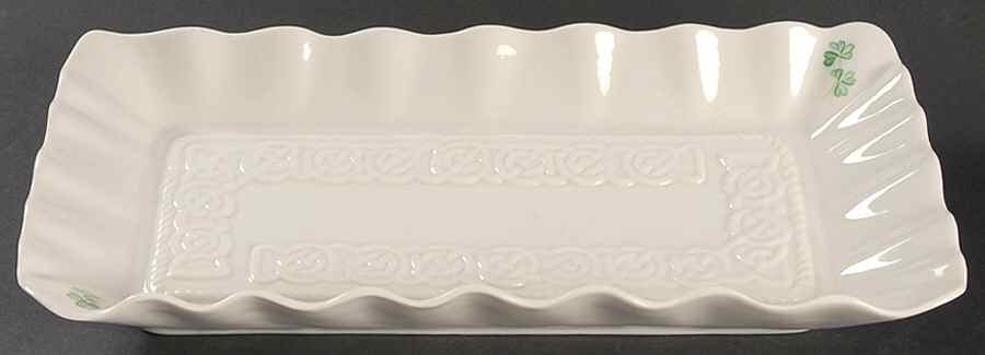 Tara Collection 12" Rectangular Tray by Belleek Pottery (Ireland)-1