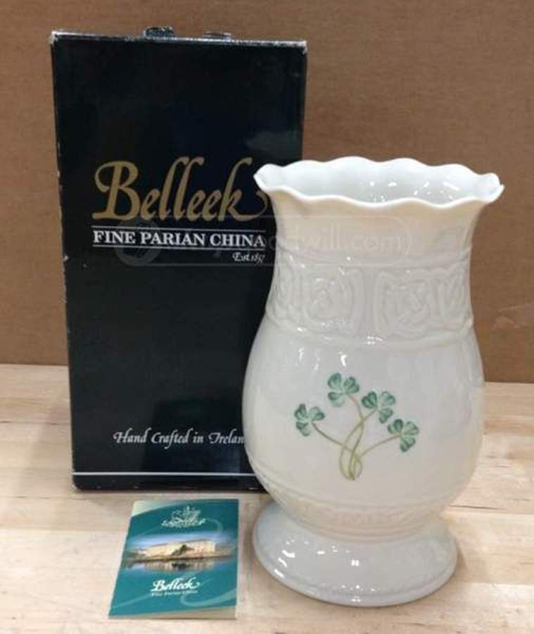 Tara Collection 8" Vase by Belleek Pottery (Ireland)-1