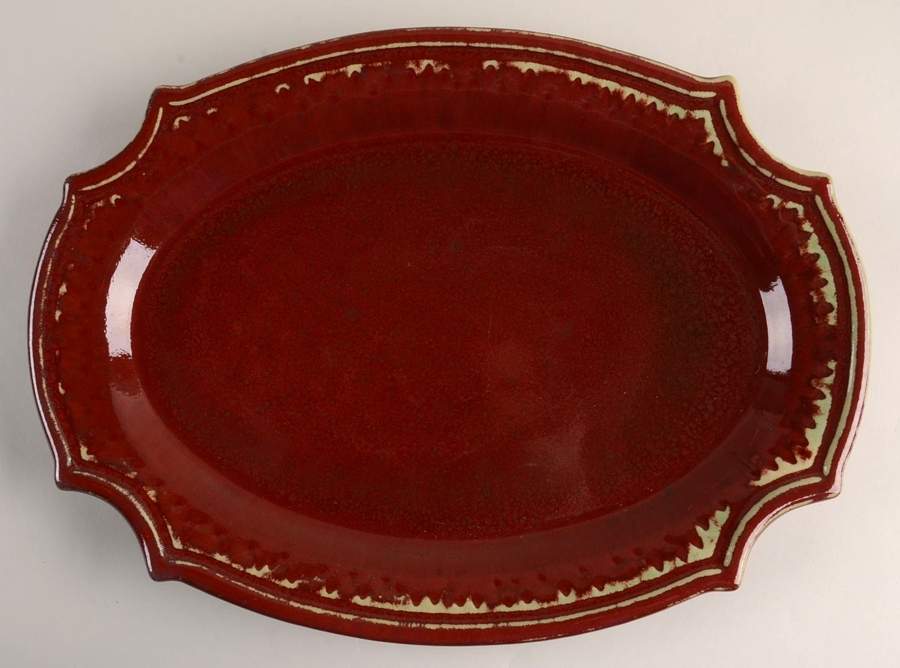 Tudor 15" Oval Serving Platter by Bombay-1