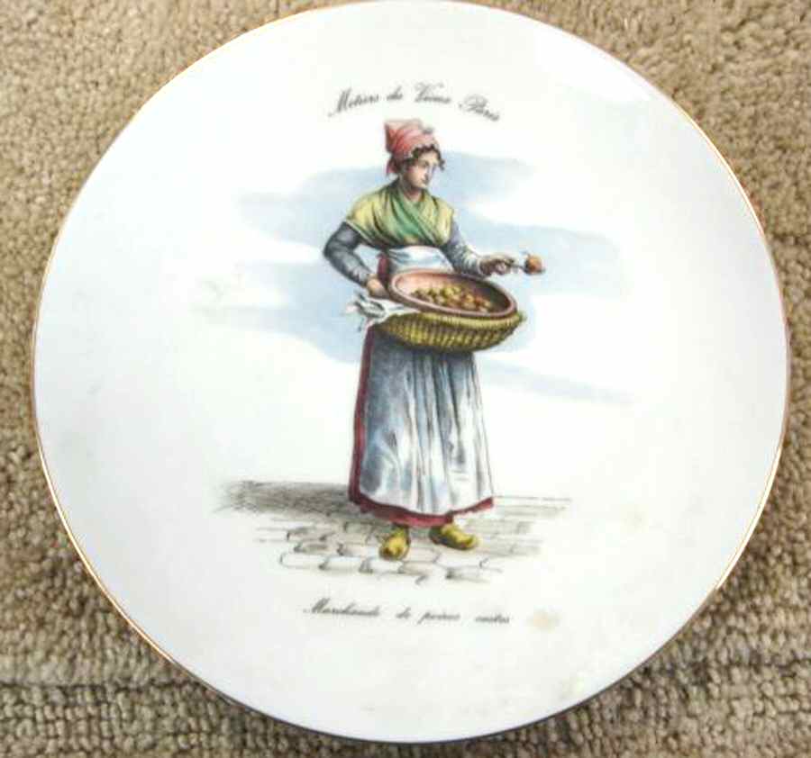 Metiers du Vieux Paris Dinner Plate by Bareuther & Co-1