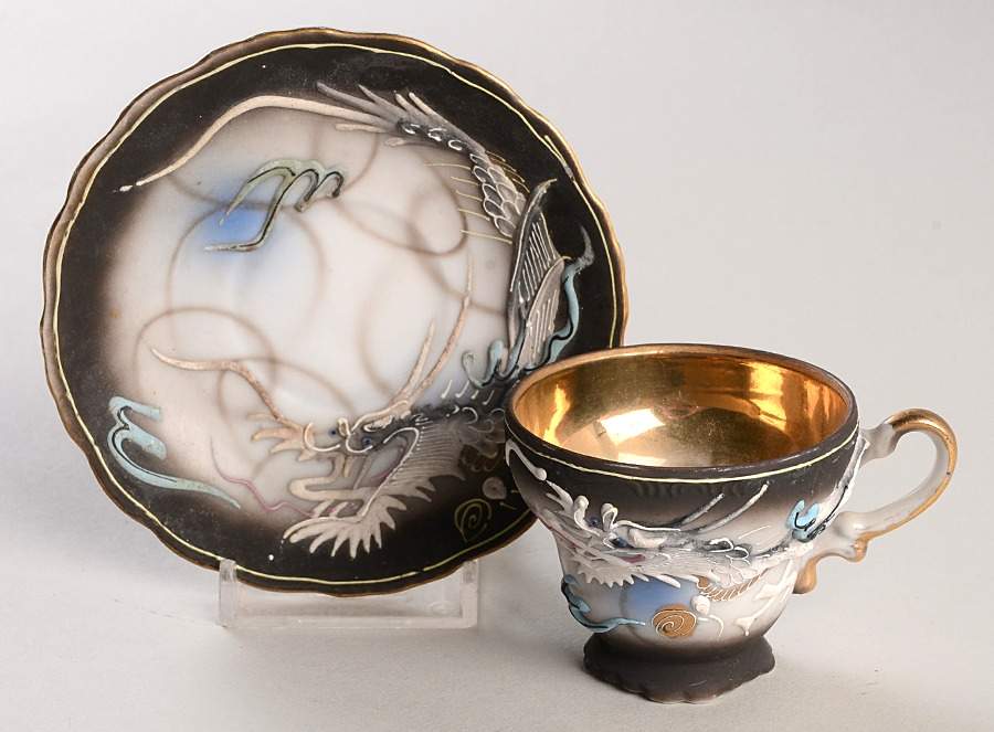 BEX5 Footed Demitasse Cup & Saucer Set by Betsons-1