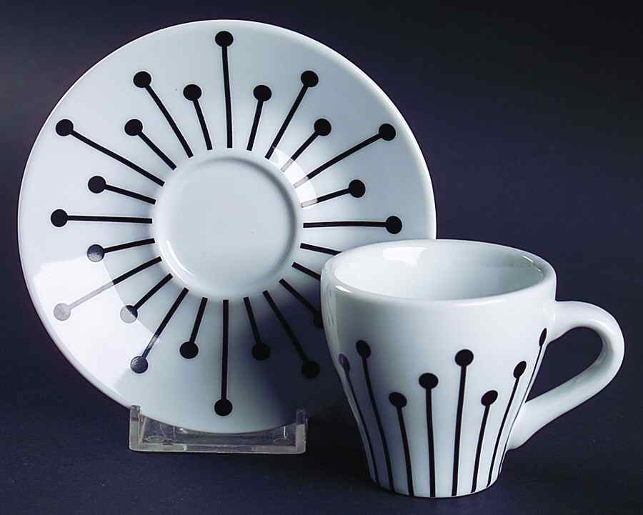 BDM3 Flat Demitasse Cup & Saucer Set by Bodum-1