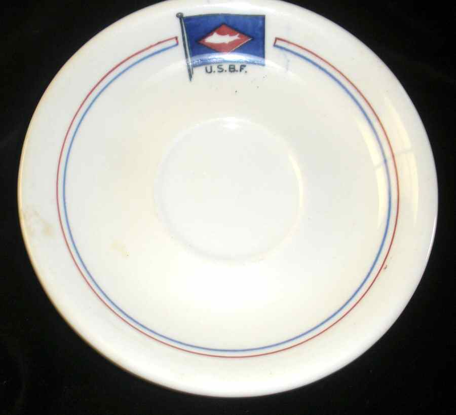 Usbf Saucer by Buffalo Pottery-1
