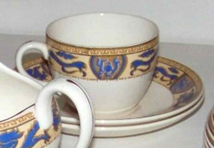 2868 Flat Cup & Saucer Set by Booths-1