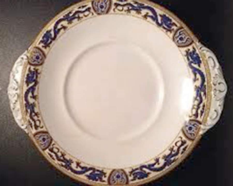 2868 Handled Cake Plate by Booths-1