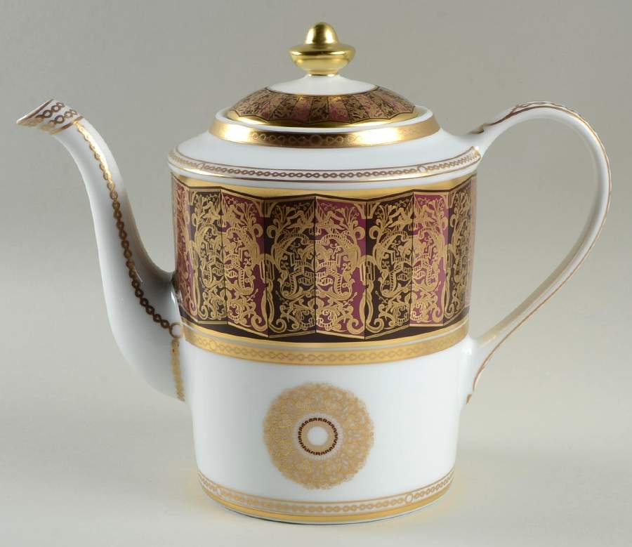 Eventail Coffee Pot & Lid by Bernardaud-1