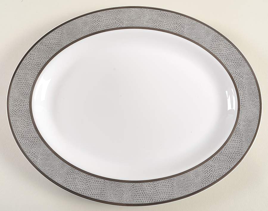 Sauvage 13" Oval Serving Platter by Bernardaud-1
