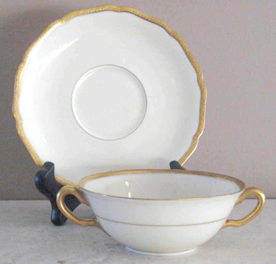 C6398 Flat Cream Soup Bowl & Saucer Set by Black Knight-1
