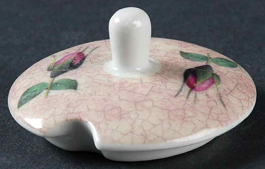 Antique Rose Lid for Sugar Bowl by Baum Brothers-1
