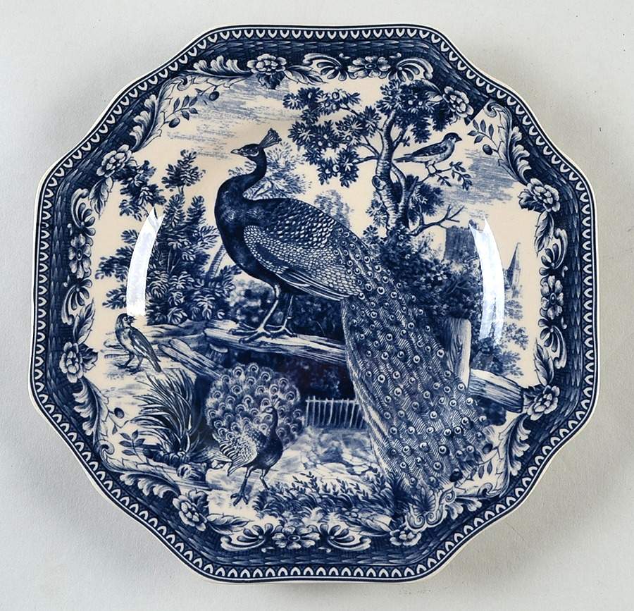 Opulent Manor Square Salad Plate by Burton & Burton-1